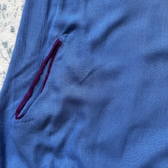 🧡3/15 Roxy Blue Purple Swim Cover Up Two Pockets Women's L - Picture 7 of 13